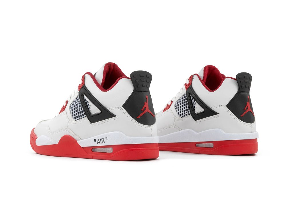 TENIS RETRO  4  BLANCO ROJO